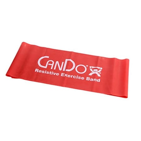 Fabrication Enterprises Fabrication Enterprises 10-6452 Cando Exercise Band 5 ft. Singles; Red 1662860